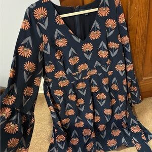 Modcloth Floral Bell Sleeve dress